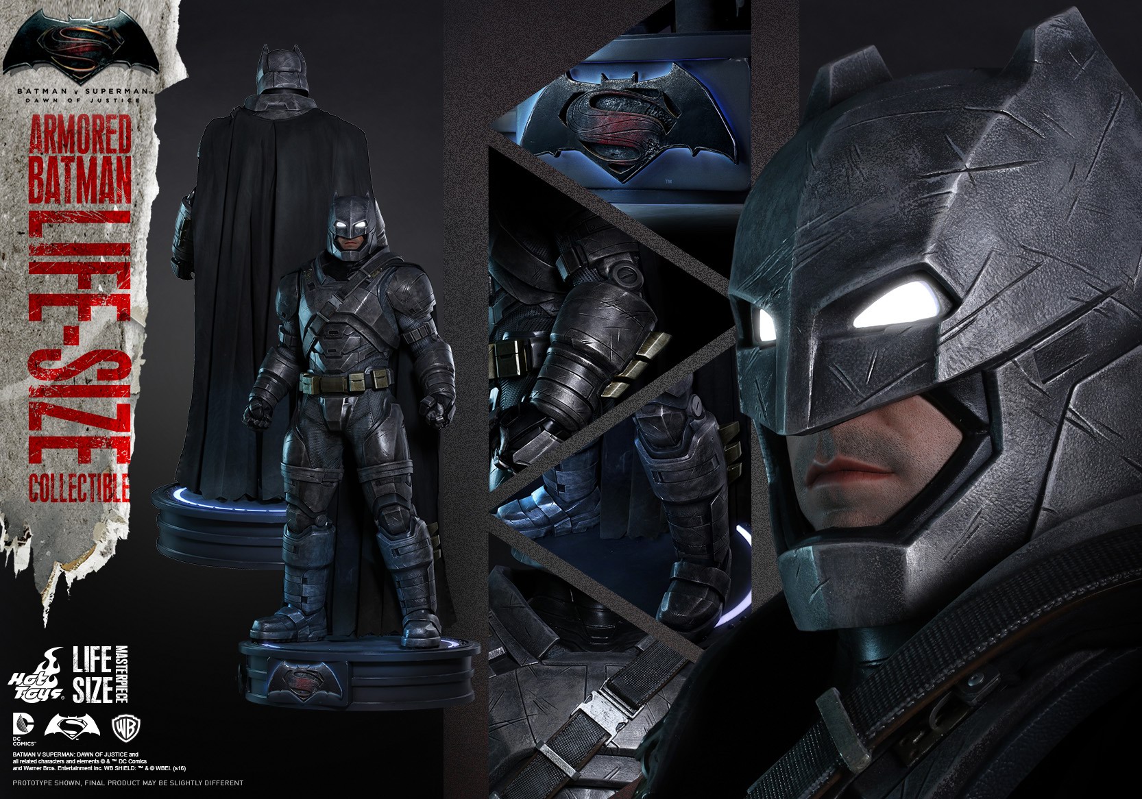 Hot Toys 蝙蝠侠大战超人 正义黎明 真人比例 蝙蝠侠重甲版 雕像 LMS001 玩家社区 专业的兵人模型论坛