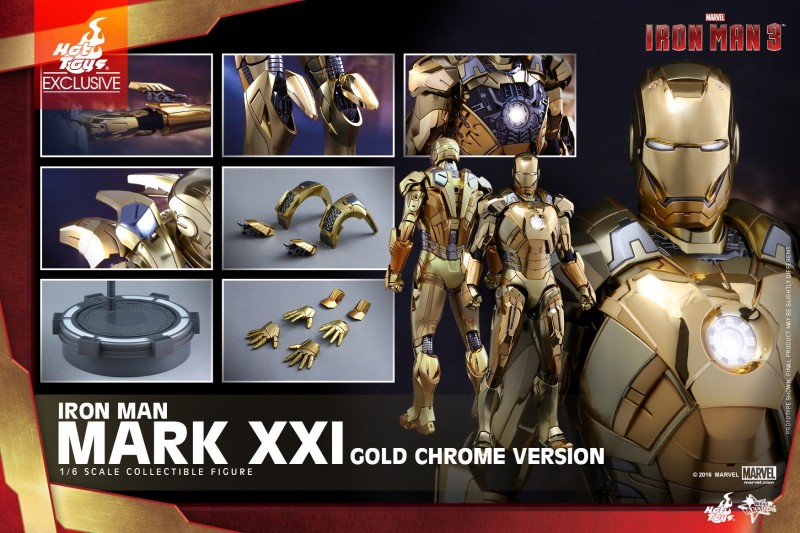 Hot Toys Exclusive - Iron Man 3 - Mark XXI (Gold Chrome Version) Collectible Fig.jpg