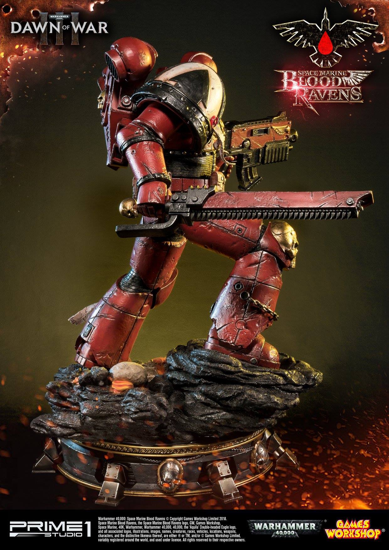 Prime Studio 4 战锤40K 战争黎明3 星际战士 血鸦Blood Ravens雕像PMWH40K 02 玩家社区 专业的兵人模型论坛