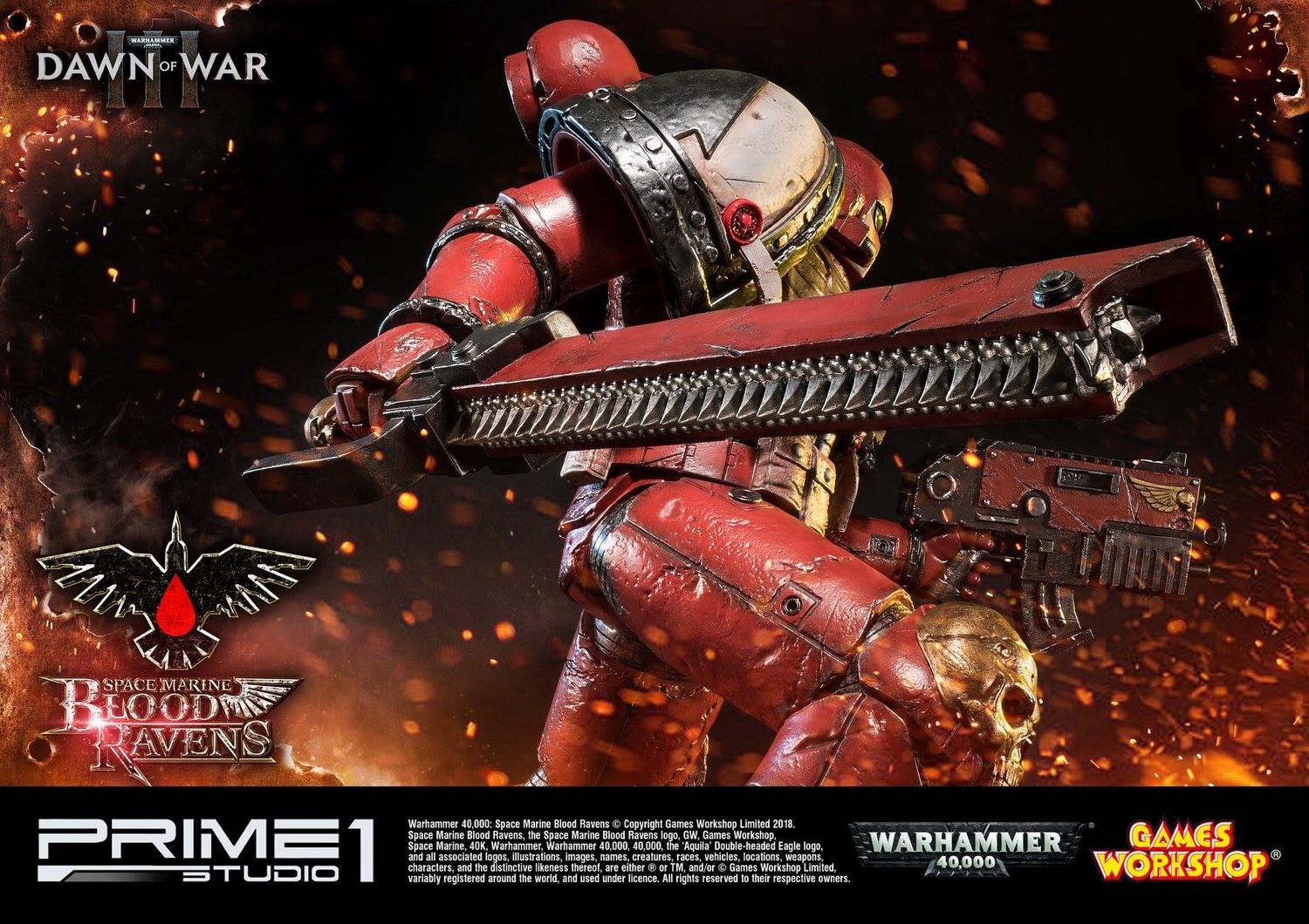 Prime Studio 4 战锤40K 战争黎明3 星际战士 血鸦Blood Ravens雕像PMWH40K 02 玩家社区 专业的兵人模型论坛