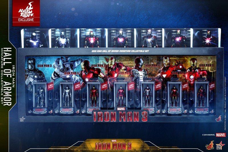 Hot Toys - Iron Man 3 - Iron Man Hall of Armor Miniature Collectible Set - PR1.jpg