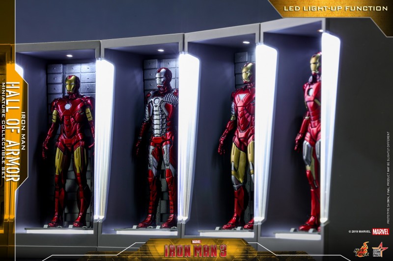 Hot Toys - Iron Man 3 - Iron Man Hall of Armor Miniature Collectible Set - PR3.jpg
