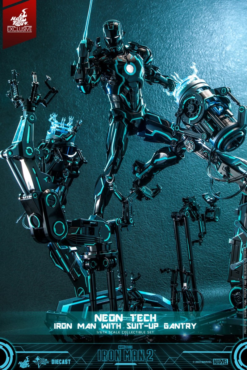 Hot Toys - IM2 - Neon Tech Iron Man with Suit Up Gantry_PR3.jpg