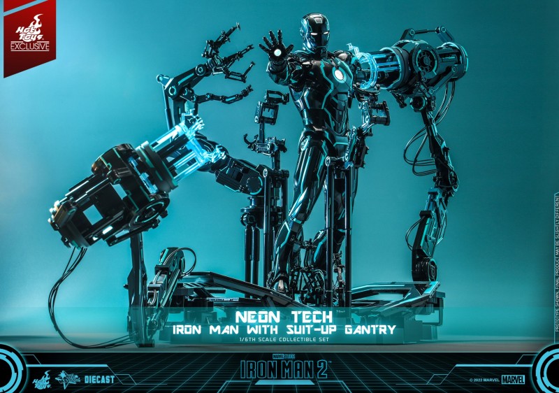 Hot Toys - IM2 - Neon Tech Iron Man with Suit Up Gantry_PR6.jpg