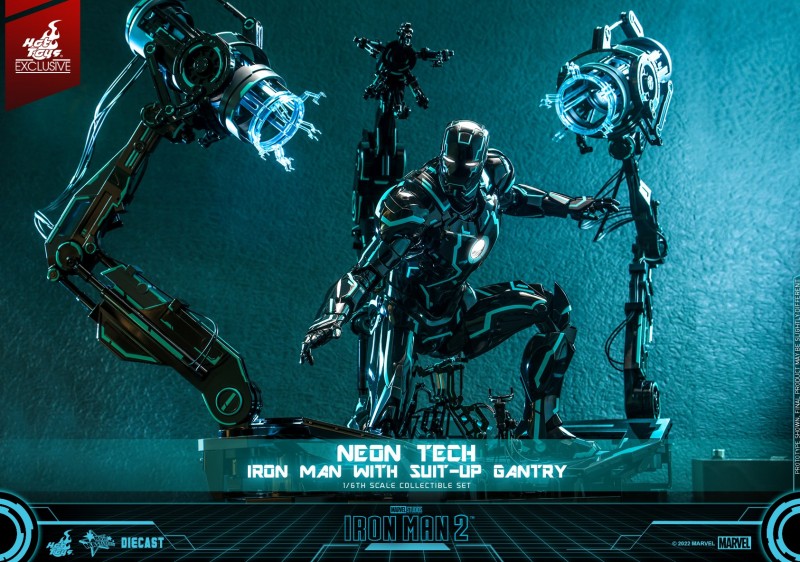 Hot Toys - IM2 - Neon Tech Iron Man with Suit Up Gantry_PR9.jpg