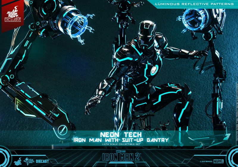 Hot Toys - IM2 - Neon Tech Iron Man with Suit Up Gantry_PR11.jpg