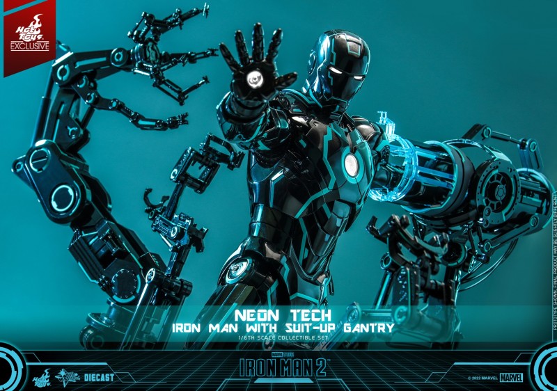 Hot Toys - IM2 - Neon Tech Iron Man with Suit Up Gantry_PR14.jpg