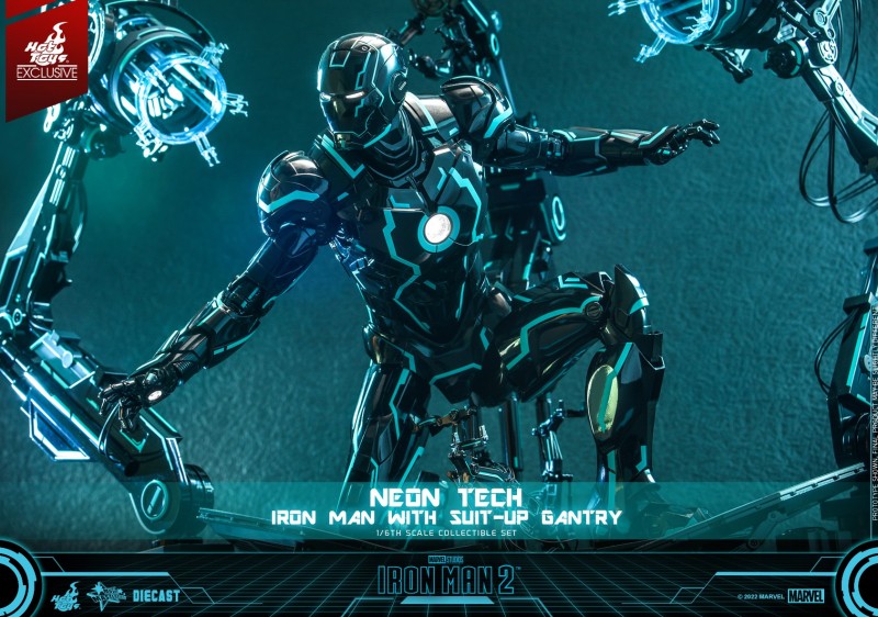 Hot Toys - IM2 - Neon Tech Iron Man with Suit Up Gantry_PR13.jpg