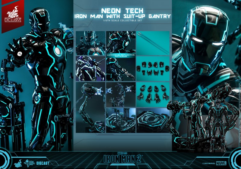 Hot Toys - IM2 - Neon Tech Iron Man with Suit Up Gantry_PR18.jpg